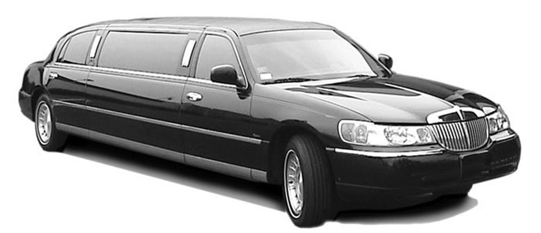  dulles airport stretch limousine in black